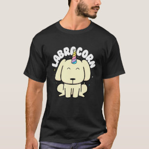 Camiseta Labrador amarillo recuperador unicornio