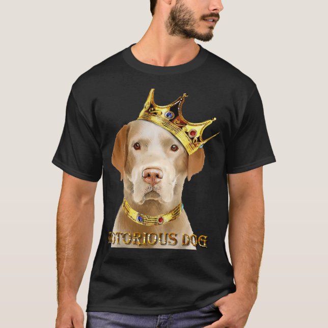 Camiseta Labrador amarillo recuperó perro notorio (Anverso)