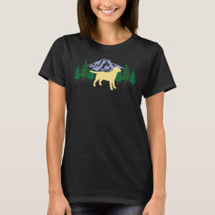 Camiseta Labrador amarillo Silhouette Evergreen