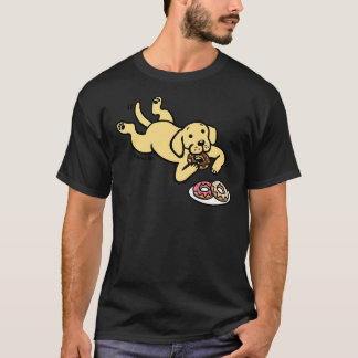 Camiseta Labrador Amarillo Y Donuts