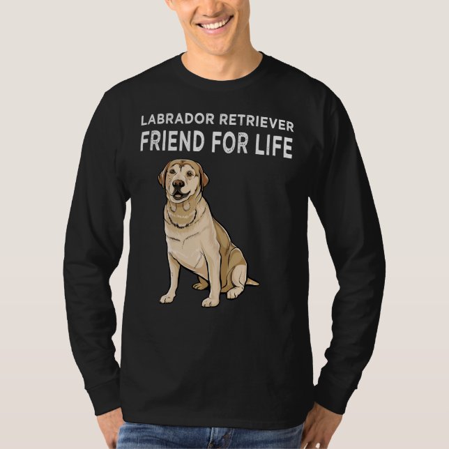 Camiseta Labrador, amigo recuperador de la amistad con los  (Anverso)