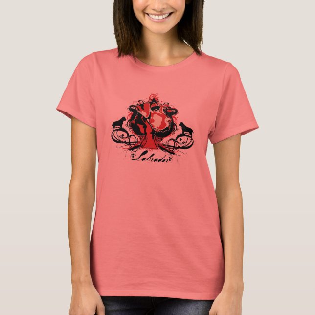 Camiseta Labrador artístico urbano recuperador de camisas u (Anverso)