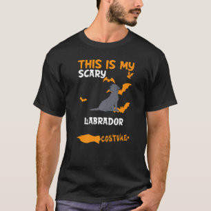 Camiseta Labrador Black Costume Halloween Lazy Scary Dog