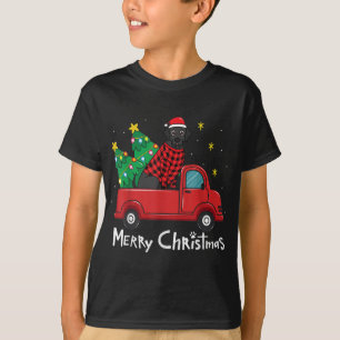 Camiseta Labrador Black Navidades Truck Tree Mom Dad Xmas D