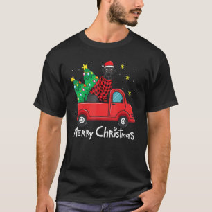 Camiseta Labrador Black Navidades Truck Tree Mom Dad Xmas D