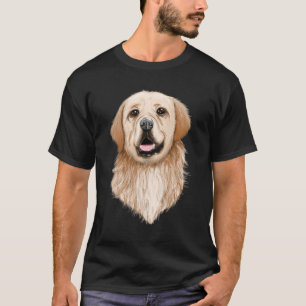 Camiseta Labrador Cara Raza Raza de Perro Ropa Dorada Recup