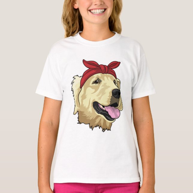 Camiseta Labrador con Bandana (Anverso)