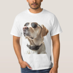 Camiseta Labrador con gafas de sol