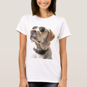 Camiseta Labrador con gafas de sol