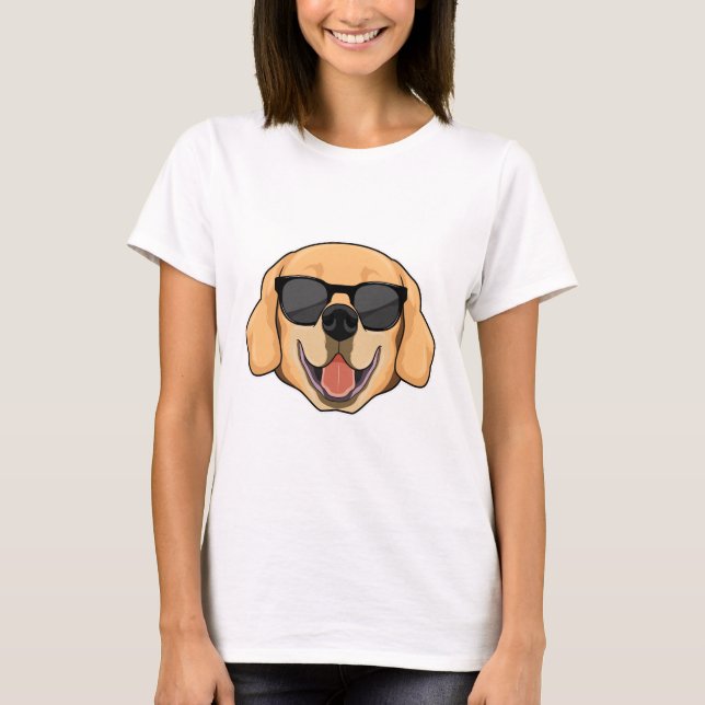 Camiseta Labrador con gafas de sol (Anverso)