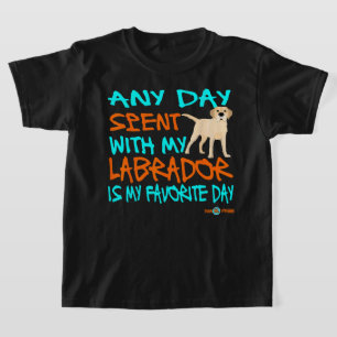 Camiseta Labrador Cualquier día que pase con mi Laboratorio