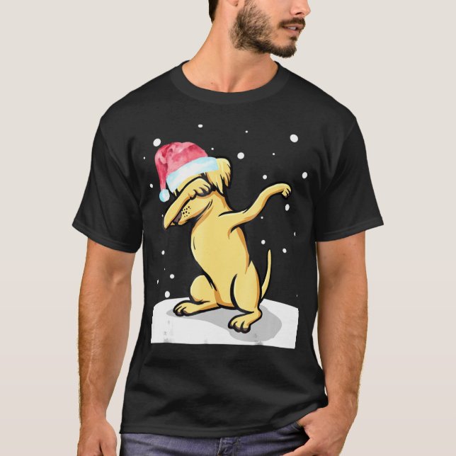 Camiseta Labrador Cute Dabbing Dab Dance (Anverso)