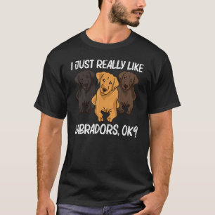 Camiseta Labrador Cuto Para Hombres Mujeres Cachorro Animal