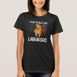 Camiseta Labrador Cuto Para Hombres Mujeres Cachorro Animal