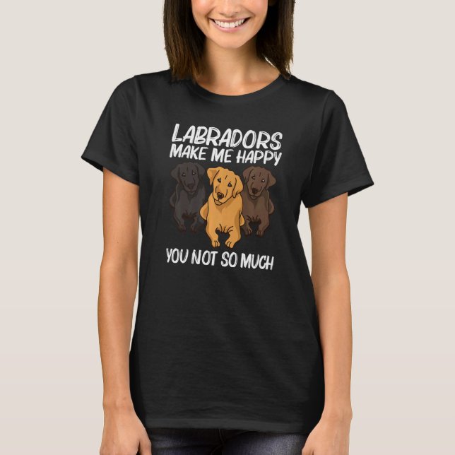 Camiseta Labrador Cuto Para Hombres Mujeres Cachorro Animal (Anverso)