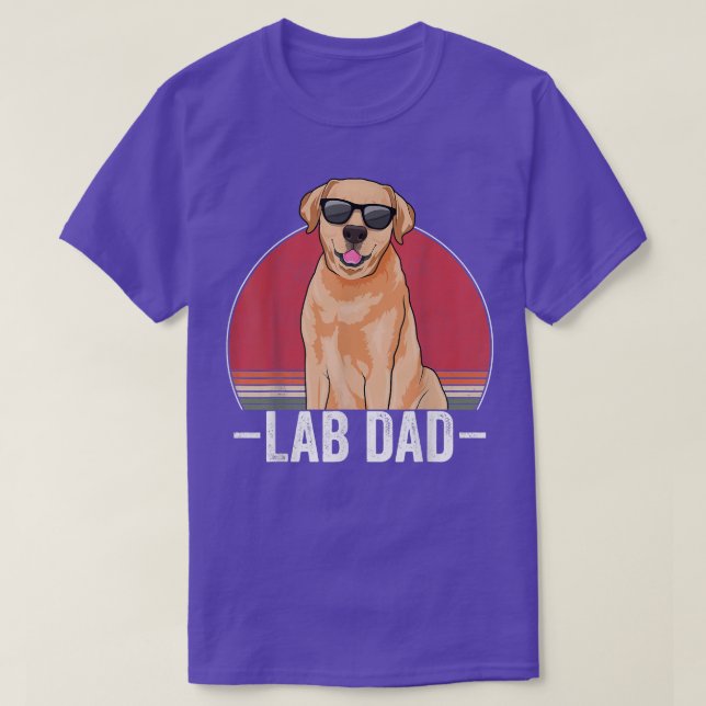 Camiseta Labrador Dad Dog Apparel Lab Dueño de los Hombres  (Diseño del anverso)
