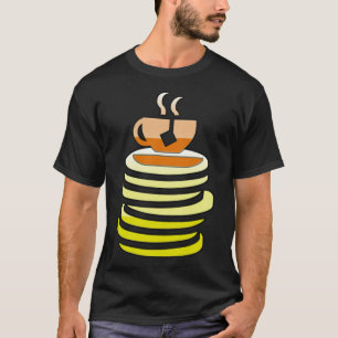 Camiseta labrador de cabeza de perro de café mamá