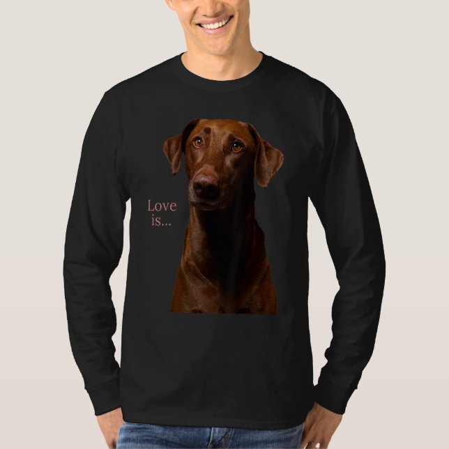 Camiseta Labrador de chocolate recuperador Lab Tee Dog Mamá (Anverso)
