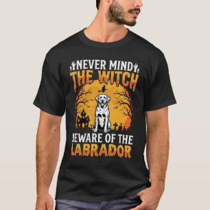 Camiseta Labrador de Halloween Cuidado con el Perro