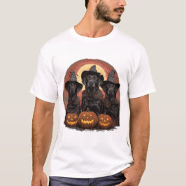 Camiseta Labrador de Halloween perro Gorras de brujas