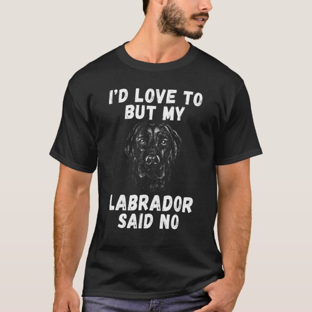 Camiseta Labrador De Laboratorio Me Encanta, Pero Mi Labrad (Anverso)