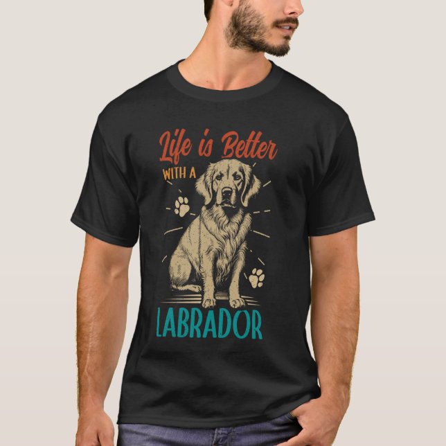 Camiseta Labrador de perro de laboratorio 1 (Anverso)