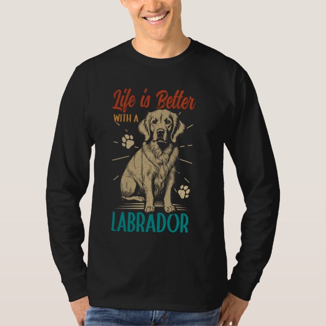 Camiseta Labrador de perro de laboratorio 1 (Anverso)