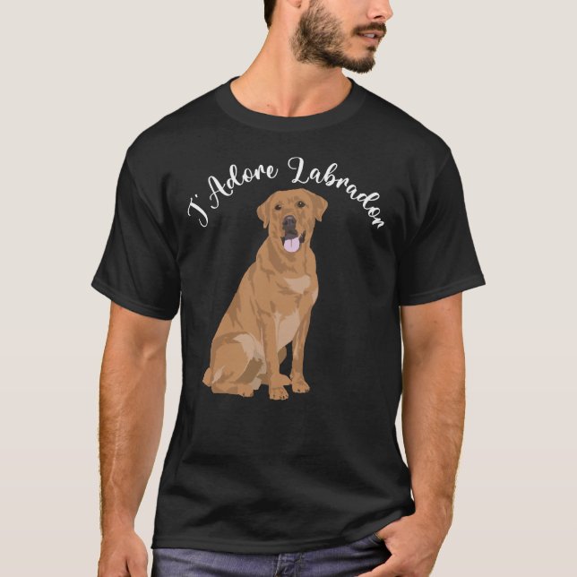 Camiseta Labrador Dog J Adore Labrador (Anverso)