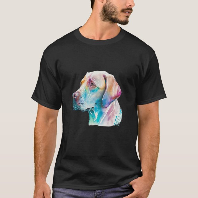 Camiseta Labrador Dog Lab Lover Splash Graffiti Art Mascota (Anverso)