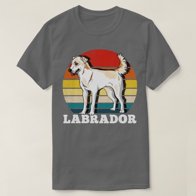 Camiseta Labrador Dog Lover Retro (Diseño del anverso)
