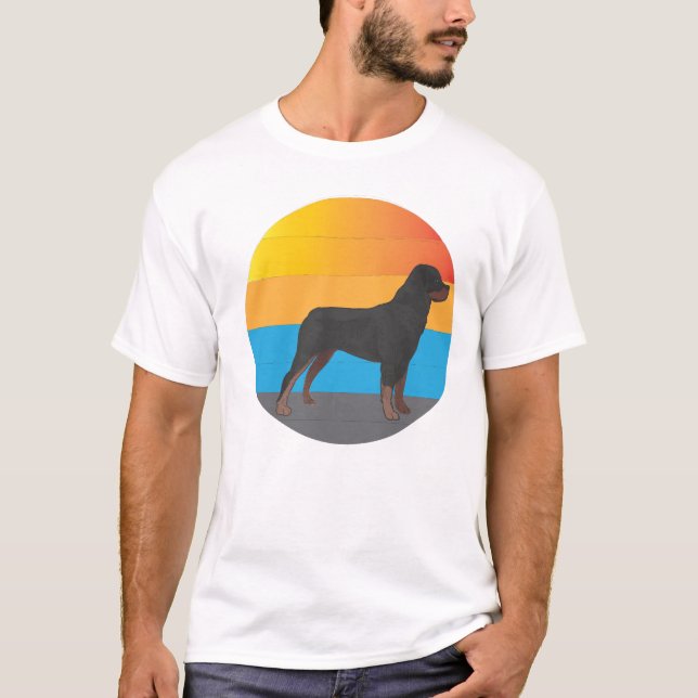 Camiseta labrador dog retro vintage (Anverso)