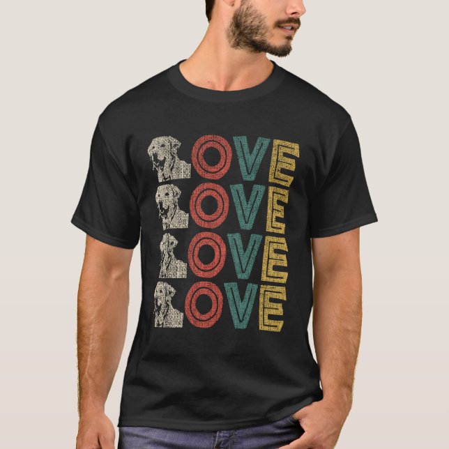 Camiseta Labrador Dorado O Recuperador De Laboratorio Mezcl (Anverso)