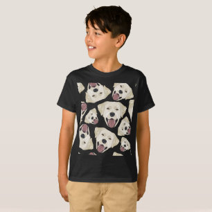 Camiseta Labrador dorado sin fisuras de Ilustracion