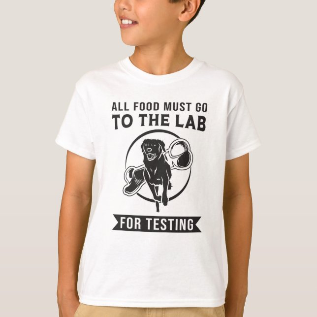 Camiseta Labrador El Laboratorio De Prueba De Perro Recuper (Anverso)