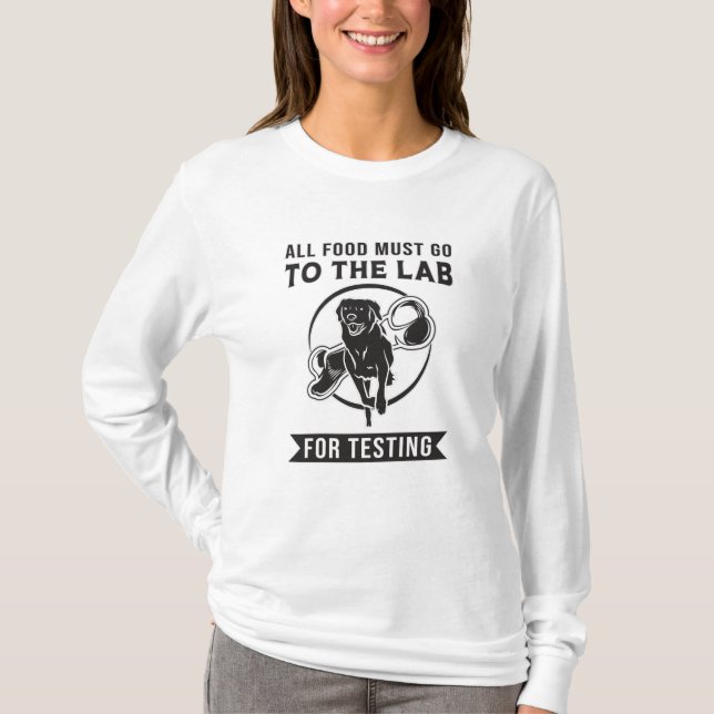 Camiseta Labrador El Laboratorio De Prueba De Perro Recuper (Anverso)