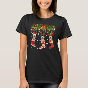 Camiseta Labrador en Santa Lucía de reno navideño