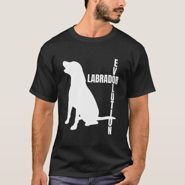 Camiseta Labrador Evolution Is Labrador Mom Is Labrador Dad (Anverso)