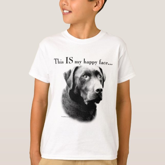 Camiseta Labrador feliz cara (Anverso)