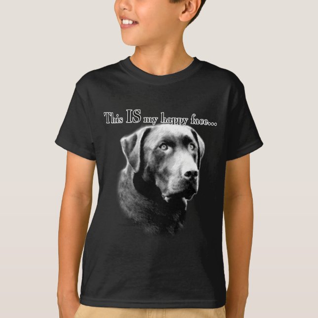 Camiseta Labrador feliz cara (Anverso)