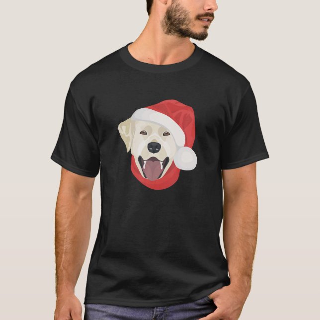 Camiseta Labrador Feliz Navidad (Anverso)