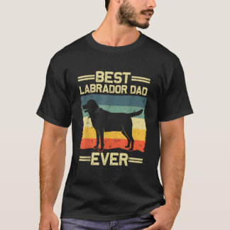 Camiseta Labrador For Dad Black Lab Yellow Labrador Retriev