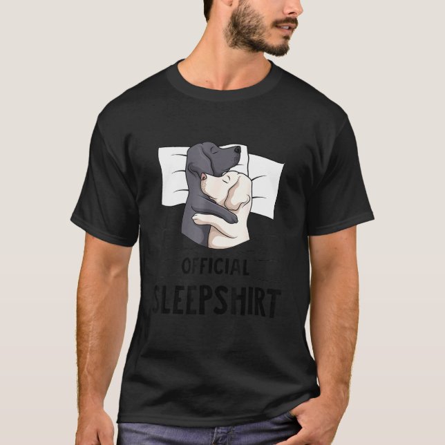 Camiseta Labrador Funny Labrador Perro Funcionario Dormir (Anverso)