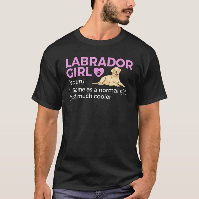 Camiseta Labrador Girl Definition (Anverso)