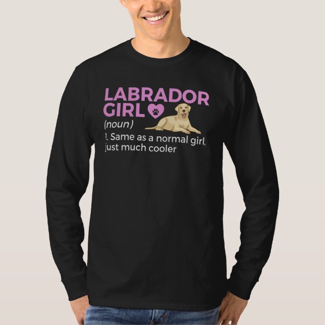 Camiseta Labrador Girl Definition (Anverso)