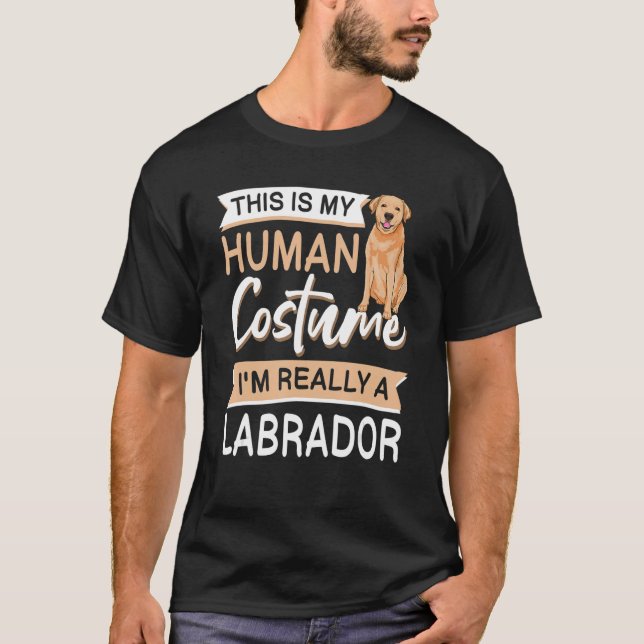 Camiseta Labrador Halloween Aparato De Perro Para Propietar (Anverso)