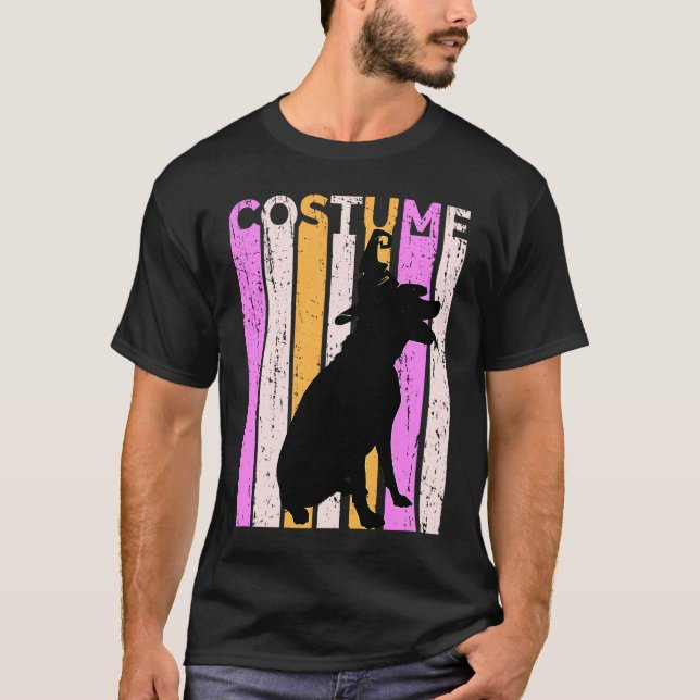 Camiseta Labrador Halloween In Witch Hat Cute Black Lab Coo (Anverso)