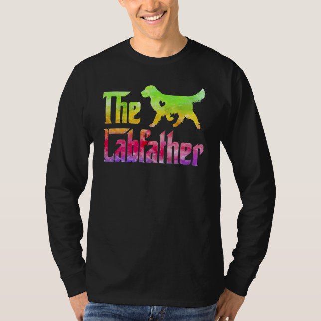 Camiseta Labrador laborista, recuperador de tintes de tinta (Anverso)