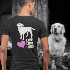 Camiseta Labrador Labrador de amor vivo papá o mamá