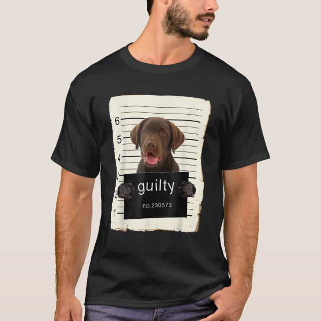 Camiseta Labrador Labrador Perro Mug De Chocolate Perro Mal (Anverso)