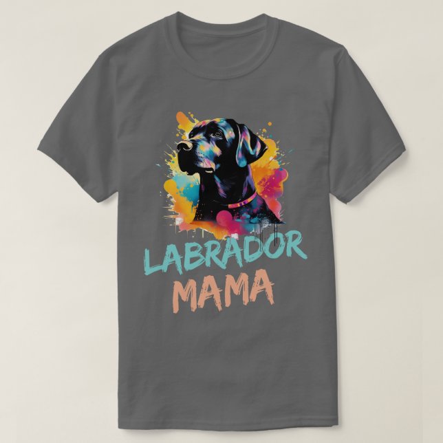 Camiseta labrador mama (Diseño del anverso)